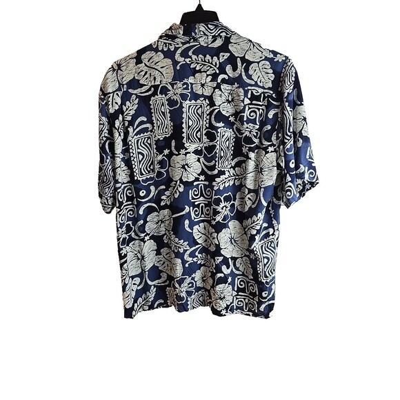 Aloha Hut Hawaii Men's Tropical Print Short Sleeve Shirt Size XL Silky Feel - Picture 2 of 6